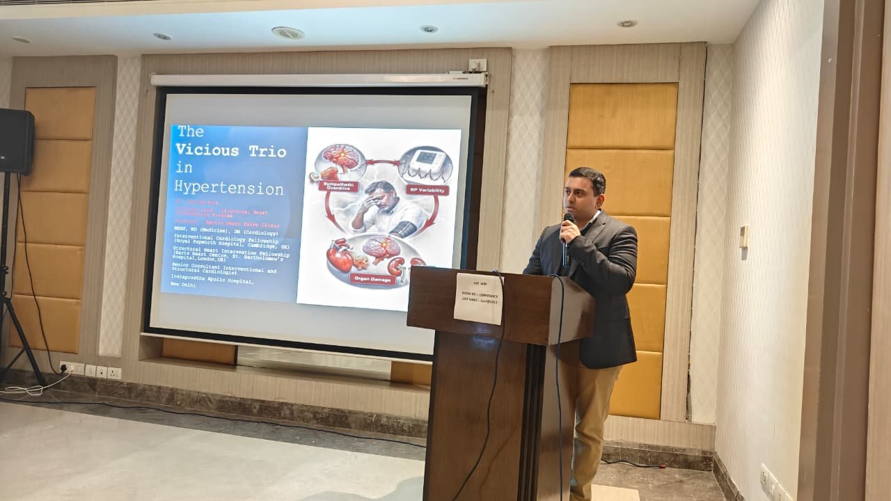 Talk on ‘Tackling the Hypertension Trio’ for physicians at Ashtan Sarovar Portico Hotel
